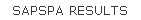 SAPSPA RESULTS